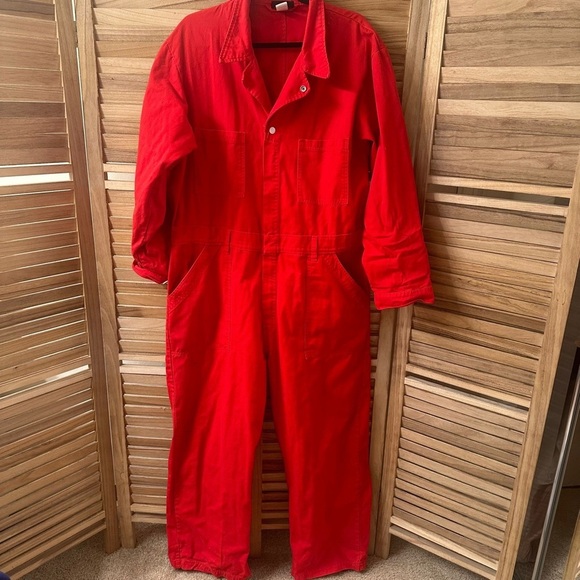 Big Bud Press Long Sleeve Mustang Red Jumpsuit Size 2XL - Picture 3 of 9